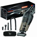 YEARWIN Cordless Vacuum Cleaner | High Power BLDC Motor | for Home and Car | 11kPa Suction | 2 Power Modes | Car Vacuum Cleaner Wireless | Handheld | Aluminium Bled Fan | Steel Hepa (YW3301)