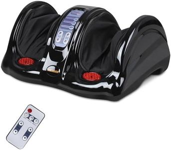H&B Luxuries Shiatsu Foot Massager Machine with Remote Controller, Kneading and Rolling Home Massagers for Feet, Ankle, Calf, Leg, Gift for Men, Women, Father, Mom Parents and The Elderly, Black