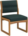 Wooden Mallet Sled-Base Valley Armless Guest Chair, Medium O