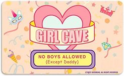 GEEKBEAR Girl Cave Sign - Made with Premium Acrylic - A Cute & Educational Addition to Any Little Girl's Room