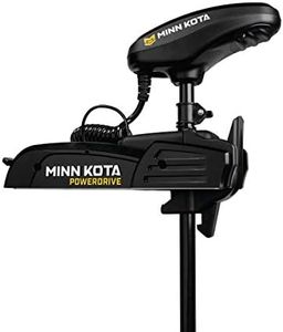 Minn Kota 1358737 PowerDrive Freshwater Electric-Steer Bow-Mount Trolling Motor with Digital Maximizer, 55 lbs Thrust, 54" Shaft, Black