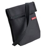 Smell Proof Bag - Cross Body Adjustable Shoulder Pouch by Formline Supply (Black - Red Logo)