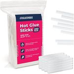 Mini Hot Glue Gun Sticks (Bulk Pack of 200) - 4" Length, 0.27" Diameter - Multi-Purpose for DIY Art, Crafts, Home Decoration, Sealing, and Repairing - Compatible with Most Glue Guns