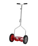 Great States 304-14 Push Reel Lawnmower, Red, 14-Inch, 5-Blade