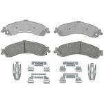 ACDelco 14D834CH Advantage Ceramic Rear Disc Brake Pad Set with Hardware