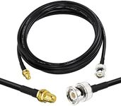 Superbat BNC to RP-SMA Cable 10ft BNC Male to RP-SMA Female Connector RG58 Coax Cable for SDR WiFi Antenna 3G/4G/GPS/Ham Radio Dummy Cameras etc.