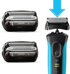 VIDSA 32B S3 Electric Replacement Shaver Head Accessories Compatible with Braun Series 3 Shaving Razor Head, Compatible with S3 3040s 3080s-4 370cc 3070cc 3000s 3010, 3090cc Etc. (32B 2PK)