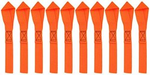 F FIERCE CYCLE 10pcs 8.07" x 0.98" CargoBelt Soft Loop Tie Down Trailer Straps for Motorcycle ATV UTV Orange 2.5x20.5cm