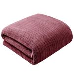 Story@Home Microfiber Towels for Bath Large Size-Super Soft Coral Fleece Bathing Towel with Stripes Quick Dry Super Absorbent-Bath Towel for Men and Women-70x140 cm-Pack of 1 (Pink)