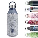 Chilly's Series 2 Water Bottle - Stainless Steel Thermal Bottles with Double Wall Vacuum, Soft Collar & Carry Loop - Liberty - Survival, 500ml