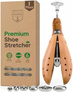 HOUNDSBAY Bulldog Premium Professional 2-way Wooden Shoe Stretcher for Men, Shoe Widener & Stretcher for Men with Wide Feet