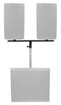 Rockville DP Mount for (2) 8" 10" or 12" PA Speaker Cabinets to One Stand/Pole