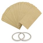 OLRWSLG 200 PCS Coin Envelopes Mini Seed Pocket Envelopes Small Parts Envelopes Vintage Kraft Paper Brown Bags with 2 Double-Sided Tape for Coin Jewelry Stamps Craft Supplies Small Items（11.3*5.8cm）