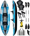 Driftsun Voyager Inflatable Kayak - 2 Person Tandem Kayak, Includes Aluminum Paddles, Padded