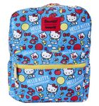 Loungefly Hello Kitty 50th Anniversary Classic AOP Nylon Square Kids Mini Backpack Multi