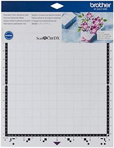 Brother ScanNCut DX Mat CADXMATSTD12, 12" x 12" Standard Tack Adhesive Mat for Cardstock, Vinyl, Foam and More, Use with Brother Cutting Machines