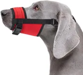 CollarDirect Dog Muzzle - Adjustable Soft Breathable Tribal Nylon Dog Mouth Guard Cover for Small, Medium and Large Dogs, Anti Chewing, Barking & Biting - 3 Tribal Patterns (Red, L/XL)