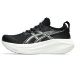 ASICS Women's Gel-Nimbus 27 Running Shoes, 9, Black/Lake Grey