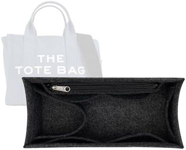 Lckaey bag insert organizer for marc jacobs handbags large tote bag insert Y065black-L