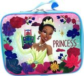 Disney/Marvel Licensed Kids Insulated Lunch Box (Princess Tiana-Purple)