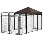 PawHut Dog Kennel Outdoor with Wate