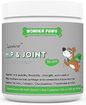 WONDER PAWS Hip and Joint Supplement for Dogs - Glucosamine for Dogs, Chondroitin for Joints, Mobility for Pets – Hip & Joint Chews – Turmeric, Collagen & MSM – Hips, Bones & Cartilage – 90 Soft Chews