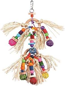 Kazoo Sisal and Balls Bird Toy,