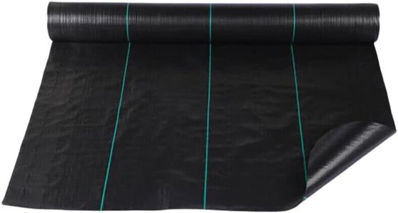 1.2 * 20M Weedmat Weed Control Mat Matting Woven Fabric Plant PE - Chemical-Free Weedmat for Gardens, UV Resistant Woven Ground Cover
