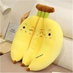 Babique Banana Bunch Pillow Soft Toys for Kids, Huggable Plush Doll Toy for Kids, Pillow for Kids, Kids Room Decoration (30 cm)