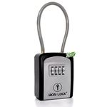 Iron Lock - Cable Shackle Portable Key Lock Box for Keys 4 Digit Combination lockbox Indoor Outdoor Waterproof A B Switch with Resettable Code House Spare Keys Hide a Key Lock Box A/B Switch