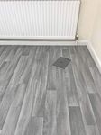 Grandismo Grey Oak - Vinyl Lino Roll Flooring For Bathroom/Kitchen - Plank Wood Effect Cushion - Anti Slip (Grey Oak, 2m x 2m)