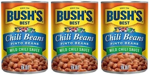 Bush's Best Mild Chili Beans - Pinto, 16 OZ (Pack of 3)