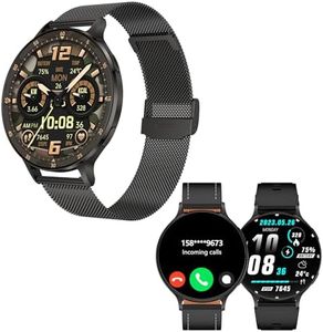 Smart Watches for Men(Make/Answer Call), Extra Large AMOLED 1.75”Screen&Ultra-Thin Fitness Tracker with Heart Rate/SpO2/Sleep Monitor,Waterproof&All-Metal Smart Watch for iPhone/Samsung/Android