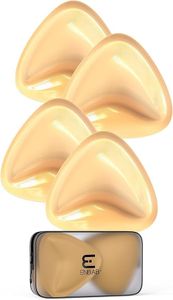ENBAB Double Sided Sticky Bra Push up Inserts & Nipple Covers Set - Instant Push Up & Lift, Waterproof Adhesive Bra Pads for Wedding, Swimwear, and Sports Beige