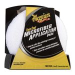 Meguiar's X3080EU Even Coat 5 Inch Microfibre Reusable Applicator Pads (2 Pack) Hand Applying Compounds, Polishes And Leather Cleaners