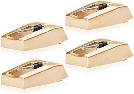 Turntable Stylus Record Player Needle Universal Replacement for Crosley Victrola ION and more brand LP Phono vinyl record player (Gold)