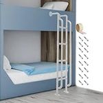 Twin Over Full Bunk Bed Side Ladder, Loft Stairs Ladder with Handrails, Egress Window Emergency Escape Ladder, Tiny Home/Small Spaces (Color : White, Size : 185cm/6.1ft/72.8inch H)