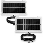 Neporal USB Solar Panels Portable, 2 Pack, 5V, Applicable for Neporal MagicGlow and All USB Rechargeable Light, Small Solar Panels IP65 Waterproof