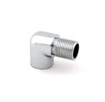 Chrome Plated 90 Degree Elbow with Male Thread + Female Thread Size: 1/2" Inch CP Elbow for Pipe Fittings Male female cp elbow