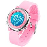 Kids Digital Sport Waterproof Watch for Girls Boys, Kid Sports Outdoor LED Electrical Watches with Luminous Alarm Stopwatch Child Wristwatch 3-12 Years