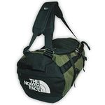 The North Face - Gilman Duffel Bag, Durable Sports Bag with Backpack Shoulder Straps and Padded Side Grip Handles, Black/Taupe Green, Size S, 50L (TNF), Black / Taupe Green, SPORTS BAG