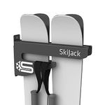 Skijack Ski and Snowboard Wallmount Storage Hanger (Grey)
