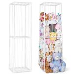 MHJY Stuffed Animals Zoo Storage Soft Toy Holder Organiser Large Cuddly Toys Storage Shelf with Elastic Band Stuffed Animals Cage for Nursery Playroom Bedroom Kids Room Furniture, White, L