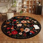 Rugcomf Round Rug 4ft Washable Circ