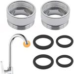 Mtxorvix 2PCS Faucet Adapter, Sink Hose Attachment for Faucet, Tap Aerator Connector, Extension Faucet Suitable for Connecting Sink Kitchen Bathroom Garden Faucet