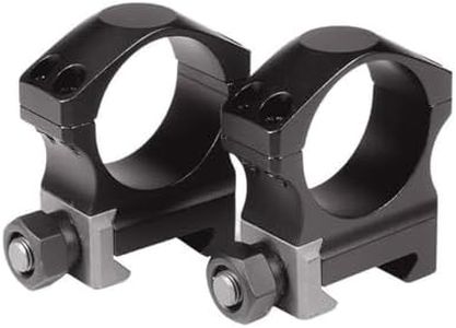 Nightforce X-Treme Duty Ultralite 30mm 4-Screw Hard Anodized Aluminum Gun Scope Rings Mounts - Set of 2, Black, 885" Low (A118)