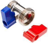 PLUMB-PAK PK890AMZ Washing Machine/Dishwasher Tap Straight Connector, Red