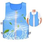 Cooling Vest for Men Women,Water Activated Cooling Vest with Adjustable Straps,Reusable Evaporative Cooling Jacket Cool Vest for Hot Weather Summer Working Fishing Cycling Motorcycle