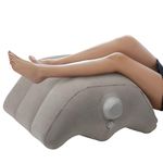 Inflatable Leg Elevation Pillow, WIOR Wedge Pillow for Sleeping Legs Swelling, Portable Blow-Up Leg Support Elevating Pillows for Injury Recovery Blood Circulation Knee Hip Foot Ankles Pain Relief