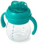 OXO Tot Transitions Soft Spout Sippy Cup with Removable Handles, Teal, 6 Ounce